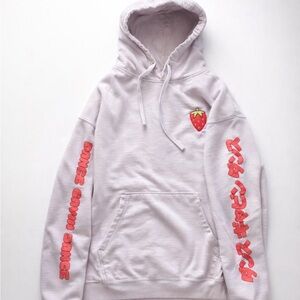 White Hoodie with Red Accents